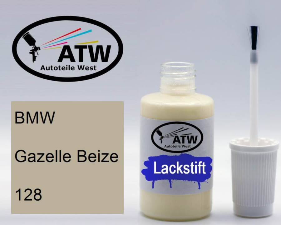 BMW, Gazelle Beize, 128: 20ml Lackstift, von ATW Autoteile West.